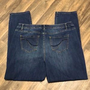 Lane Bryant Jeans Mid Rise Straight SZ 18 Blue Denim